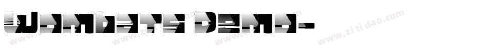 Wombats Demo字体转换
